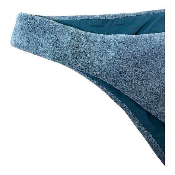 Anthropologie Mara Hoffman Kay Terry Fabric Bikini Bottom in Slate Blue XL - Picture 7 of 11